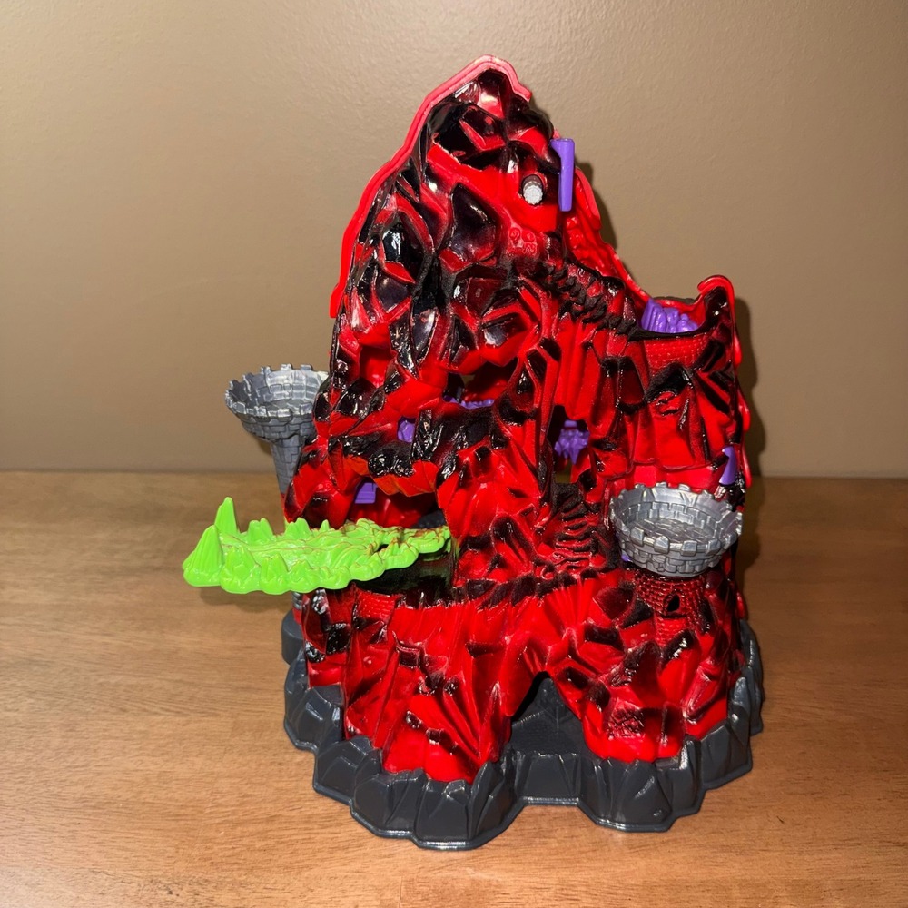 Vintage Mighty Max Magus Mountain Doom Zones Playset Bluebird Toys 90s Red Black
